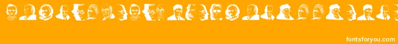 ThinkersWorld Font – White Fonts on Orange Background