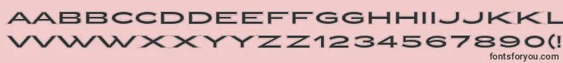 ZeppelinCollegeOt Font – Black Fonts on Pink Background