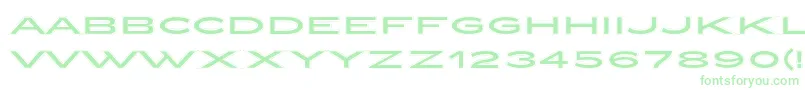 ZeppelinCollegeOt Font – Green Fonts on White Background