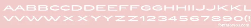 ZeppelinCollegeOt-Schriftart – Weiße Schriften auf rosa Hintergrund