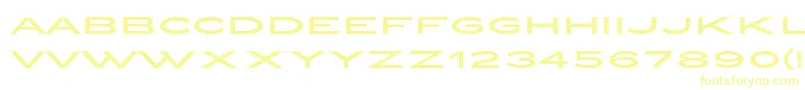 ZeppelinCollegeOt Font – Yellow Fonts on White Background