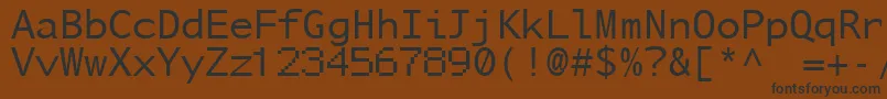 Nusamd Font – Black Fonts on Brown Background