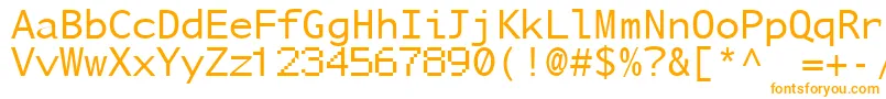 Nusamd Font – Orange Fonts on White Background