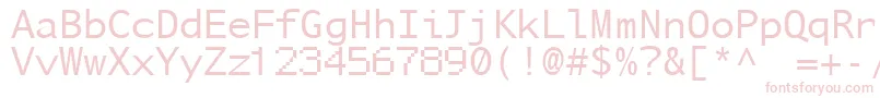 Nusamd Font – Pink Fonts on White Background