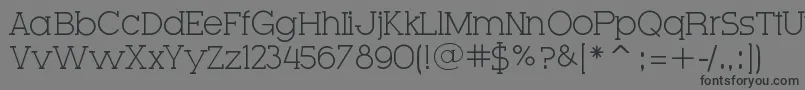 VeryFineSerif Font – Black Fonts on Gray Background