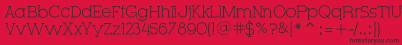 VeryFineSerif Font – Black Fonts on Red Background