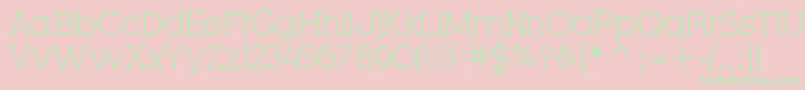 VeryFineSerif-Schriftart – Grüne Schriften auf rosa Hintergrund