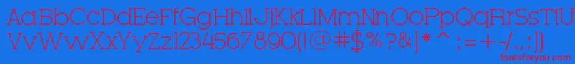 fuente VeryFineSerif – Fuentes Rojas Sobre Fondo Azul