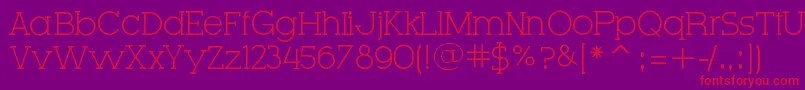 VeryFineSerif Font – Red Fonts on Purple Background