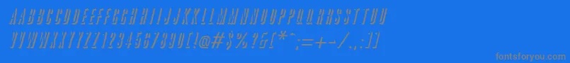 Шрифт GreatreliefItalic – серые шрифты на синем фоне