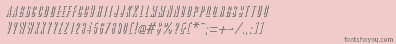 Шрифт GreatreliefItalic – серые шрифты на розовом фоне
