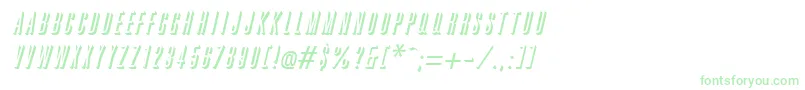 GreatreliefItalic-Schriftart – Grüne Schriften