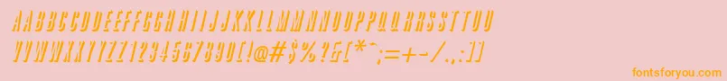 fuente GreatreliefItalic – Fuentes Naranjas Sobre Fondo Rosa
