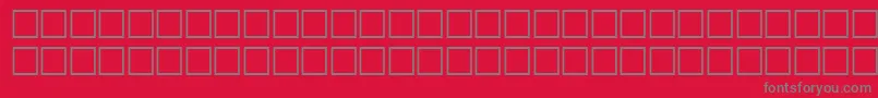 フォントFierceRegular – 赤い背景に灰色の文字