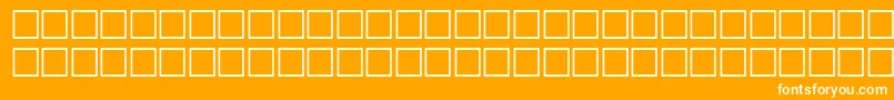 Fonte FierceRegular – fontes brancas em um fundo laranja