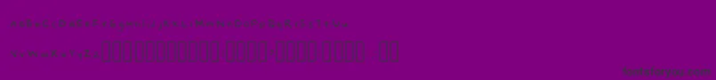 NaomishandRegular Font – Black Fonts on Purple Background