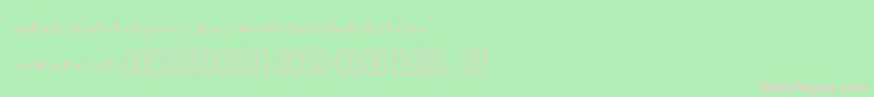 NaomishandRegular Font – Pink Fonts on Green Background