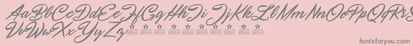 SeptemberFivePersonalUse Font – Gray Fonts on Pink Background