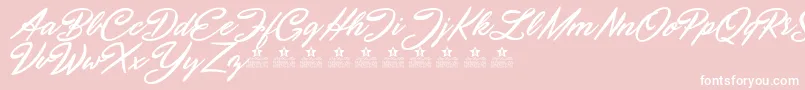 SeptemberFivePersonalUse Font – White Fonts on Pink Background