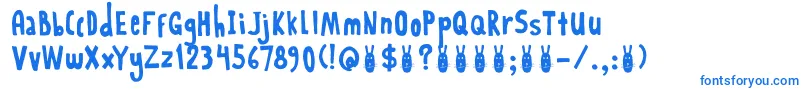 DkRabbitOnTheMoon Font – Blue Fonts