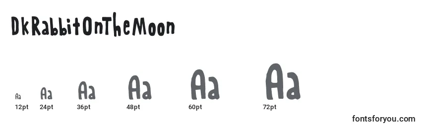 DkRabbitOnTheMoon Font Sizes
