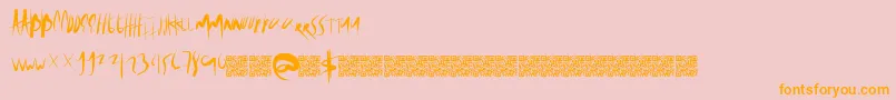 More about Beautysalon Font Beautysalon Font – Orange Fonts on Pink Background