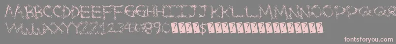 Splatterfuntime Font – Pink Fonts on Gray Background