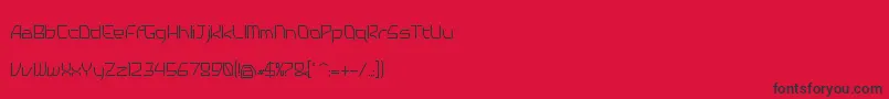 Tyro Font – Black Fonts on Red Background