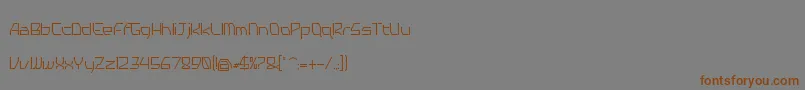Tyro-Schriftart – Braune Schriften auf grauem Hintergrund