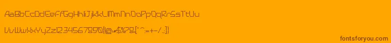 More about Tyro Font Tyro Font – Brown Fonts on Orange Background