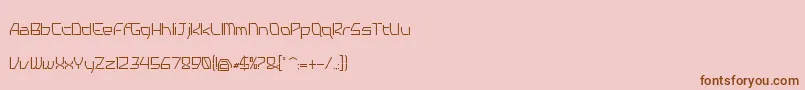 Шрифт Tyro – коричневые шрифты на розовом фоне