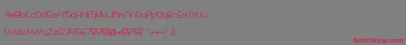 Tyro Font – Red Fonts on Gray Background