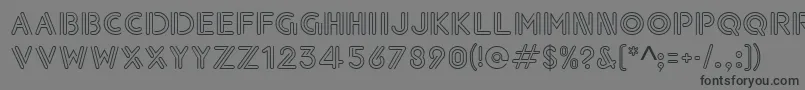 Paperclip Font – Black Fonts on Gray Background