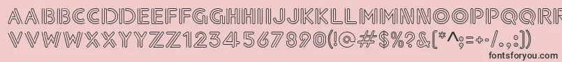 Paperclip Font – Black Fonts on Pink Background