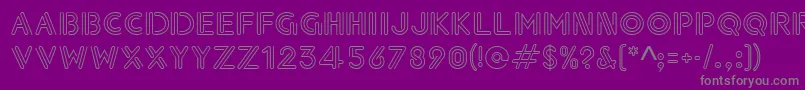 Paperclip Font – Gray Fonts on Purple Background