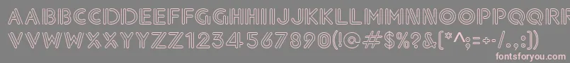 Paperclip Font – Pink Fonts on Gray Background