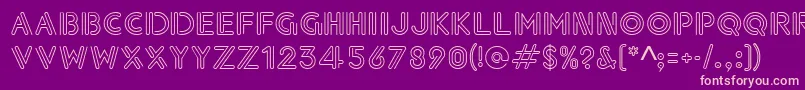 Paperclip Font – Pink Fonts on Purple Background