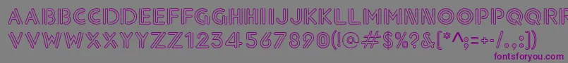 Paperclip Font – Purple Fonts on Gray Background