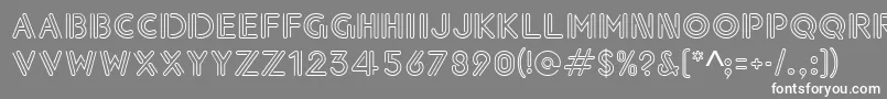 Paperclip Font – White Fonts on Gray Background