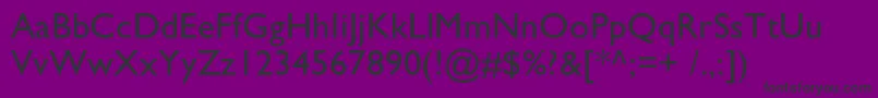 Azgillsansc Font – Black Fonts on Purple Background