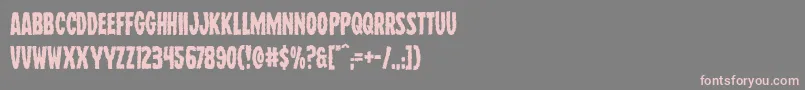 フォントWolfbrothers – 灰色の背景にピンクのフォント