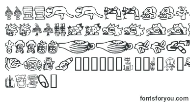 Aztec font – ancient Fonts
