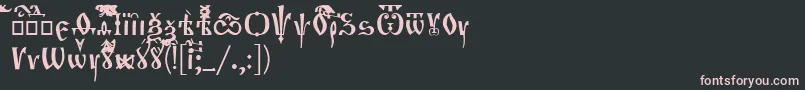 OrthodoxLoose Font – Pink Fonts on Black Background