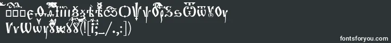 Шрифт OrthodoxLoose – белые шрифты