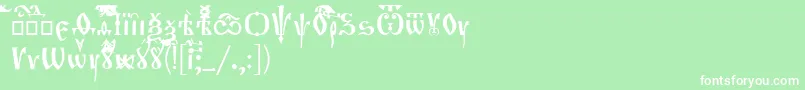 OrthodoxLoose Font – White Fonts on Green Background