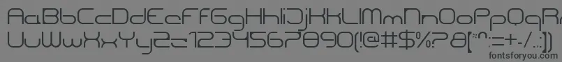 Шрифт CentreforwardThin – чёрные шрифты на сером фоне
