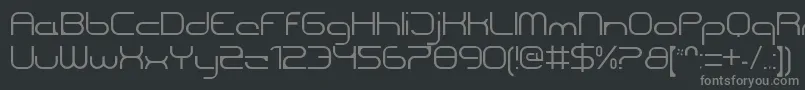 Шрифт CentreforwardThin – серые шрифты на чёрном фоне