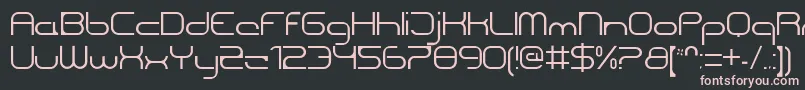 Шрифт CentreforwardThin – розовые шрифты на чёрном фоне
