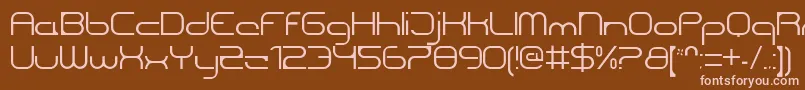 CentreforwardThin Font – Pink Fonts on Brown Background
