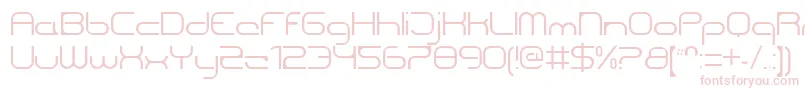 CentreforwardThin-Schriftart – Rosa Schriften auf weißem Hintergrund
